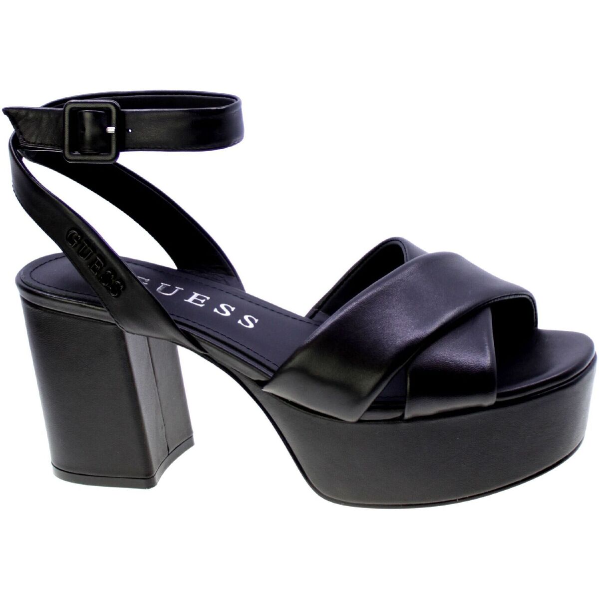 Chaussures Femme Sandales et Nu-pieds Guess bianco 91127 Noir