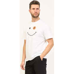 Vêtements Homme T-shirts & Polos Save The Duck T-shirt homme  avec imprimé Blanc