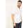 Vêtements Homme T-shirts & Polos BOSS Polo  en coton avec logo contrasté Blanc