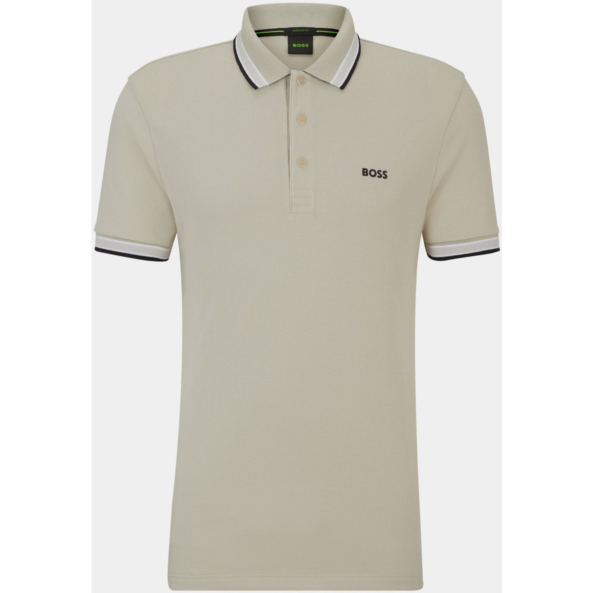 Vêtements Homme T-shirts & Polos BOSS Polo pour hommes Paddy de  avec bords contrastés Beige