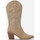 Chaussures Femme Bottes La Modeuse 69877_P162582 Beige
