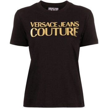 Vêtements Femme Polos manches longues Versace Jeans Couture 76HAHG04-CJ00G Noir
