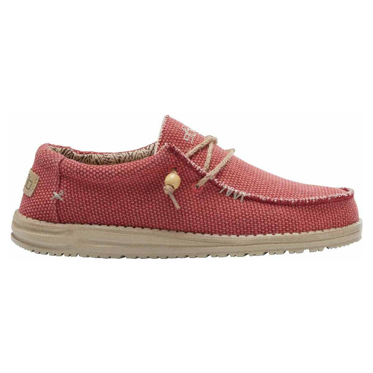 Chaussures Homme Derbies & Richelieu HEY DUDE WALLY BRAIDED Rouge