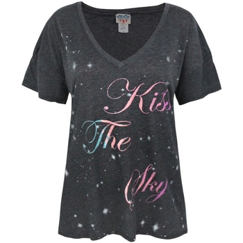 Vêtements Femme T-shirts manches longues Junk Food Kiss The Sky Noir