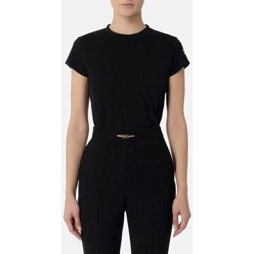 Vêtements Femme Tops / Blouses Elisabetta Franchi MA00441E2-110 Noir