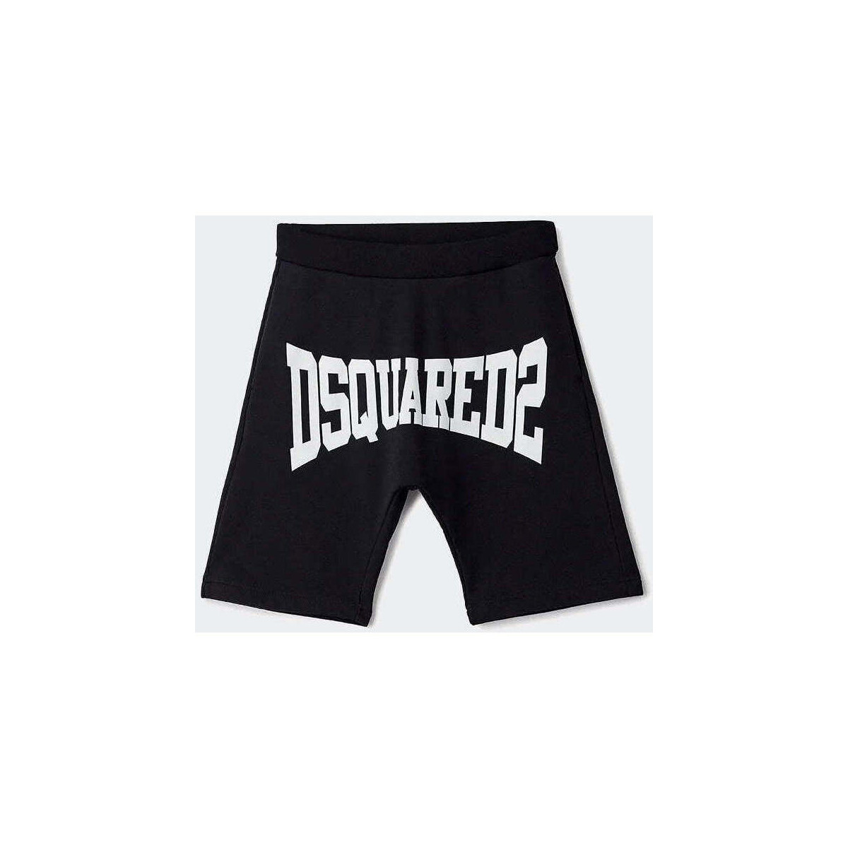 Vêtements Garçon Biker Shorts / Bermudas Dsquared  Noir