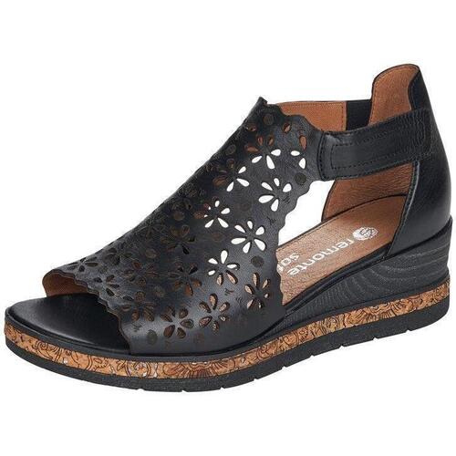 Chaussures Femme Sandales et Nu-pieds Remonte D3056-01 Noir