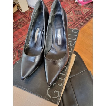 Chaussures Femme Escarpins Gino Vaello Escarpins cuir noir Noir