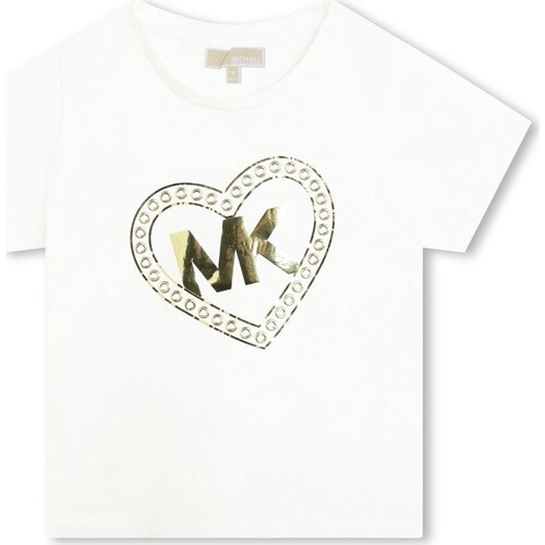 Vêtements Fille Kids Teddy Print Sweater MICHAEL Michael Kors R30006 Blanc