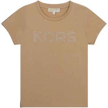 Vêtements Fille T-shirts manches courtes MICHAEL Michael Kors R30001 Beige