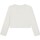 Vêtements Fille T-shirts manches courtes T-shirt met tailledetail in zwart R30004 Blanc