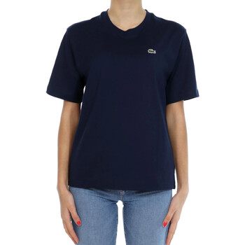 Vêtements Femme Ottolinger sheer long-sleeve polo shirt Grün Lacoste TF7215 Bleu