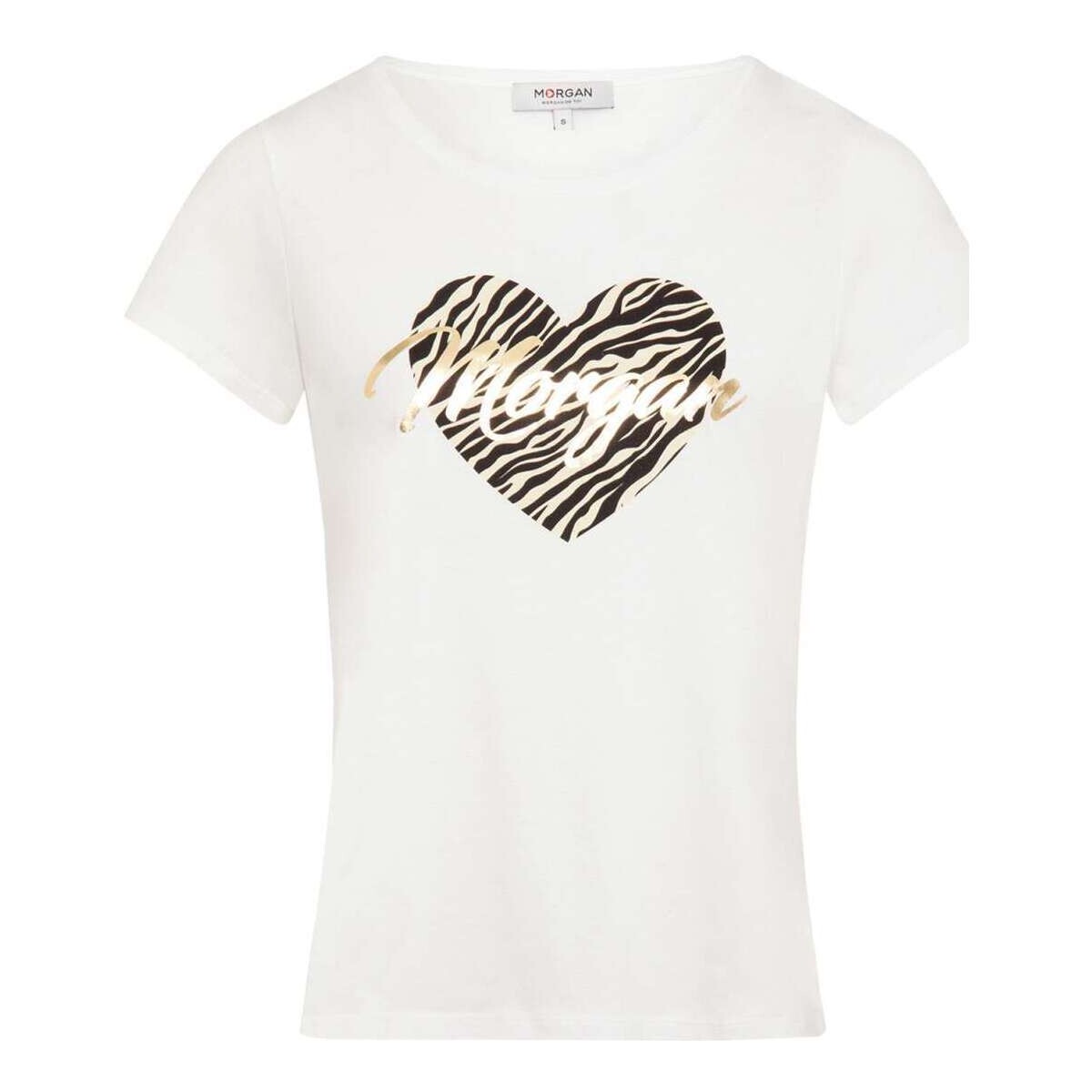 Vêtements Femme T-shirts manches courtes Morgan 161782VTPE24 Beige