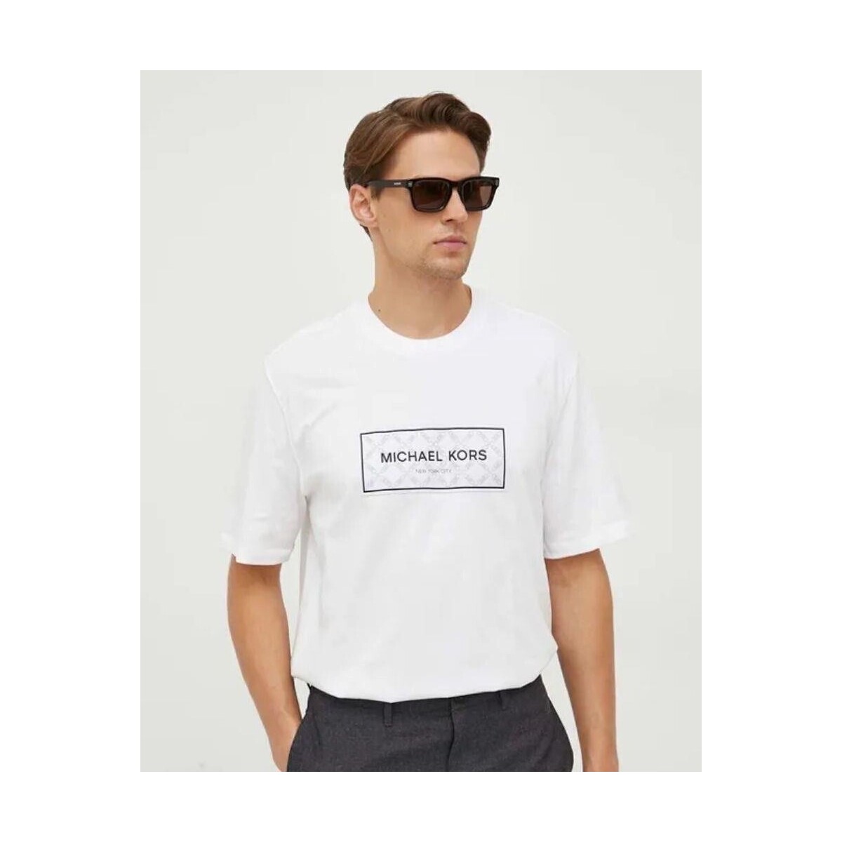 Vêtements Homme T-shirts manches courtes MICHAEL Michael Kors CH351RG1V2 Blanc