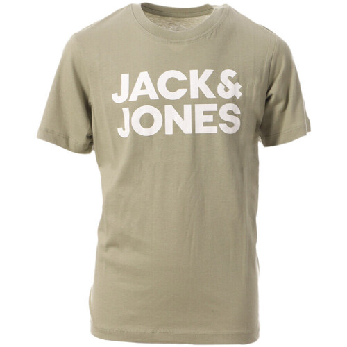 Vêtements Garçon T-shirts & Polos Jack & Jones 12255501 Vert