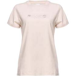 Vêtements Femme T-shirts manches courtes Pinko  Beige