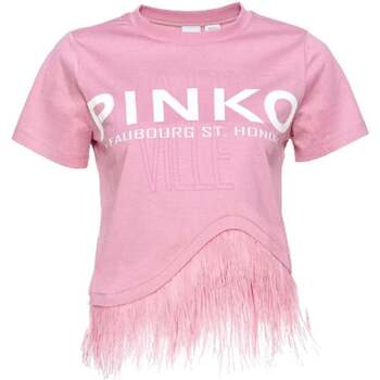 Vêtements Femme T-shirts Deluxe manches courtes Pinko  Rose