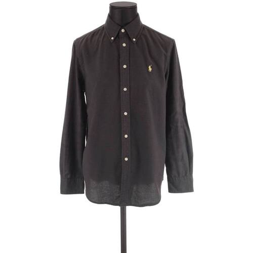 Vêtements Femme T-Shirt NIKE 137-147 cm taille M noir et gris Ralph Lauren Chemise en coton Noir
