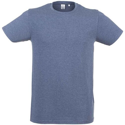 Vêtements Homme T-shirts manches longues Sf SF121 Bleu