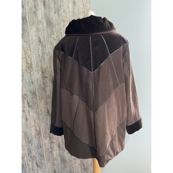 Vintage Manteau d'hiver brun chocolat, Taille 48 Marron