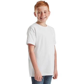 Vêtements Enfant Men in Black and White Fruit Of The Loom Iconic Blanc
