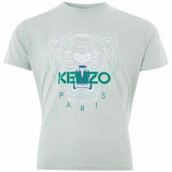 Vêtements Homme Derbies & Richelieu Kenzo Tee Shirt  Homme Tigre Vert 