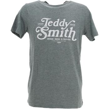 Vêtements Homme T-shirts manches courtes Teddy Smith T-giant mc Kaki