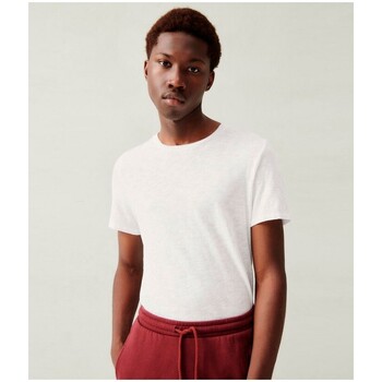 Vêtements Homme T-shirts manches courtes American Vintage Bysapick Tee White Blanc