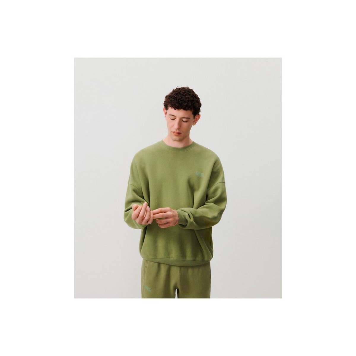 Vêtements Homme Pulls American Vintage Izubird Sweatshirt Herbes Multicolore