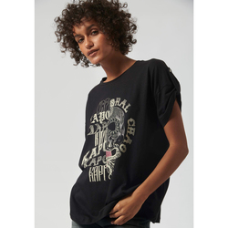 Vêtements short-sleeved T-shirts & Polos Kaporal LUPI Noir