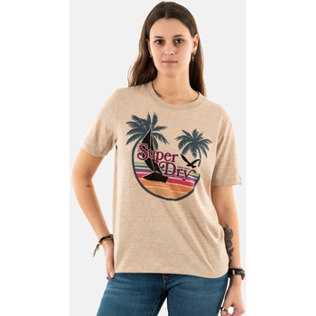 Vêtements Femme T-shirts manches courtes Superdry w1011416a Orange