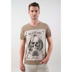 Vêtements Homme T-shirts manches courtes Deeluxe T-Shirt ACE Beige