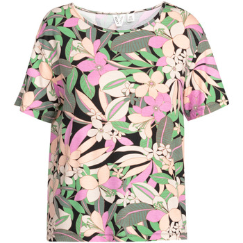 Vêtements Fille T-shirts & Polos Roxy Flowers For Life Noir