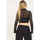 Vêtements Femme Chemises / Chemisiers BOSS Chemise femme coupe courte  avec crochet Noir