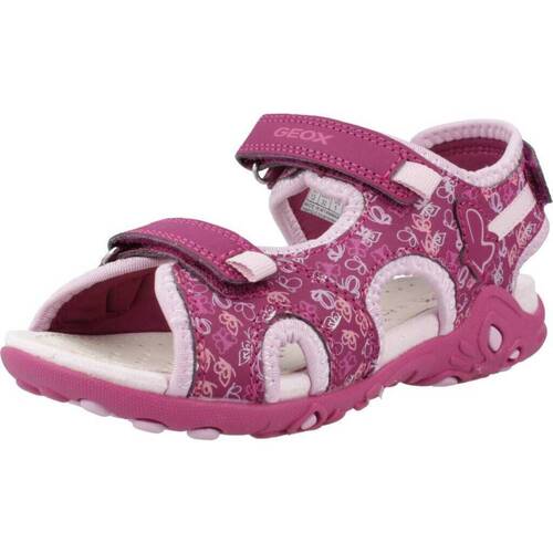 Chaussures Fille Baskets basses Geox J SANDAL WHINBERRY G Rose