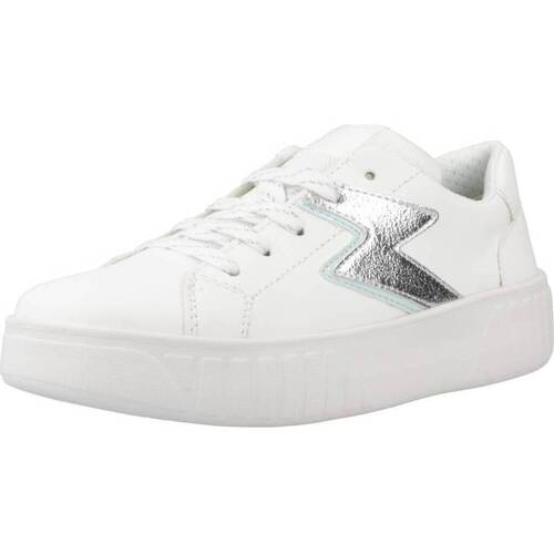 Chaussures Fille Baskets basses Geox J MIKIROSHI A Blanc