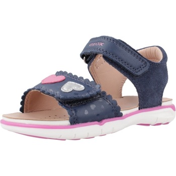 Chaussures Fille Sandales et Nu-pieds Geox B SANDAL DELHI GIRL Bleu