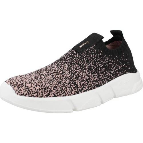 Chaussures Fille Baskets basses Geox J ARIL GIRL Noir