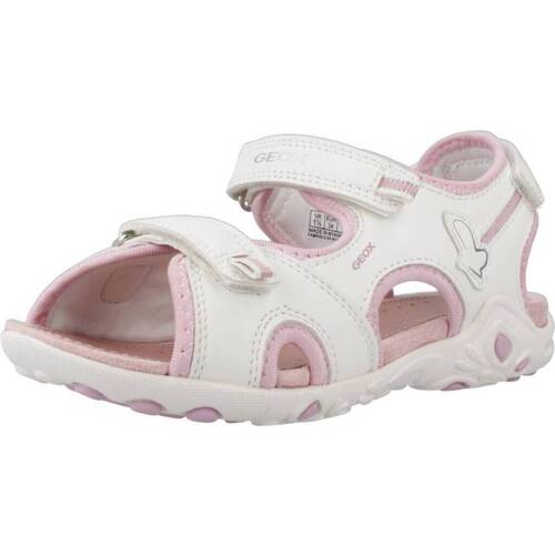 Chaussures Fille Sandales et Nu-pieds Geox J SANDAL WHINBERRY G Blanc