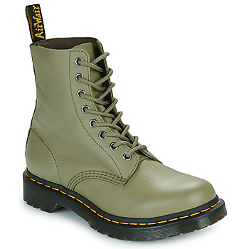 Chaussures Femme Boots Dr. Martens 1460 Martens Adrian Snaffle Loafer Olive Repello Calf Suede Virginia Kaki