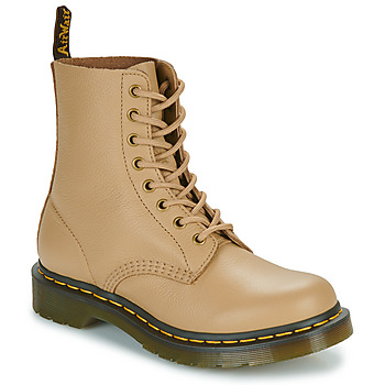 Chaussures Femme Boots Dr. Martens 1460 Martens 1460 Smooth Leather Lace Up Boots Virginia Beige