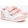 Chaussures Baskets mode Lacoste BASKETS  PARTNER BÉBÉ EN SYNTHÉTIQUE BLANCHES ET ROSE Blanc