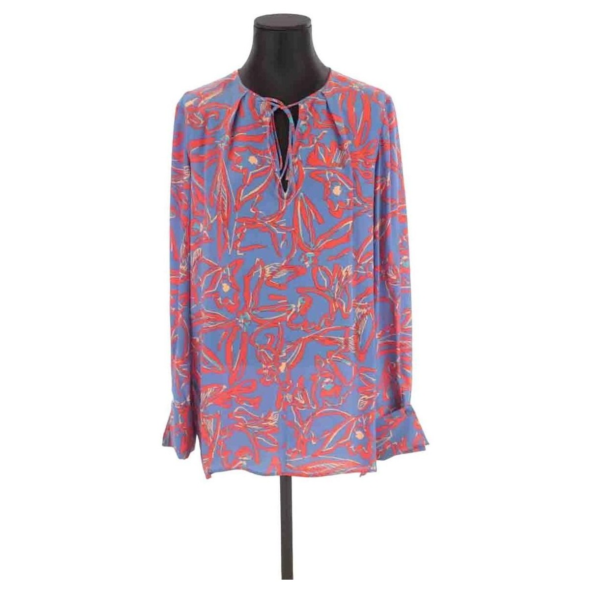 Vêtements Femme Débardeurs / T-shirts sans manche Diane Von Furstenberg Tunique en soie Bleu