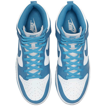 Nike DUNK HIGH RETRO “LASER BLUE  & WHITE” Blanc