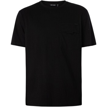 Vêtements Homme mini tweed jacket motif bag Antony Morato T-shirt Seattle avec poche poitrine Noir