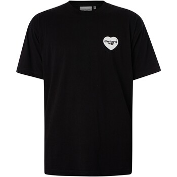 Vêtements Homme Sacs de voyage Carhartt T-shirt bandana coeur arrière Noir