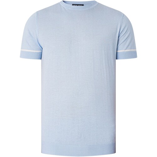 Vêtements Homme mini tweed jacket motif bag Antony Morato T-shirt tricoté Malibu Bleu
