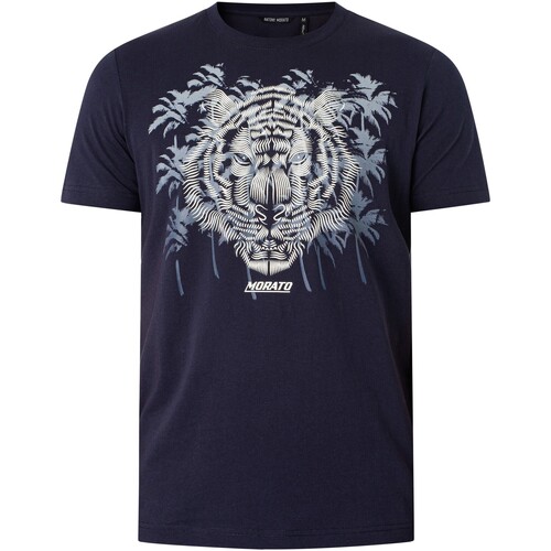 Vêtements Homme Mmsl00431 / 1000 Antony Morato Malibu T-shirt graphique Bleu