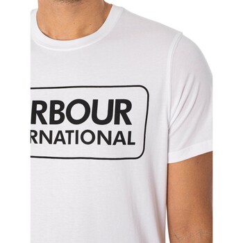Barbour T-shirt Essential Large Logo Blanc