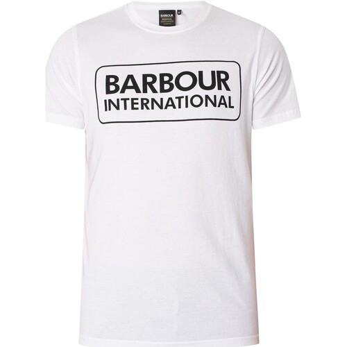 Vêtements Homme Polo De Sport Barbour T-shirt Essential Large Logo Blanc